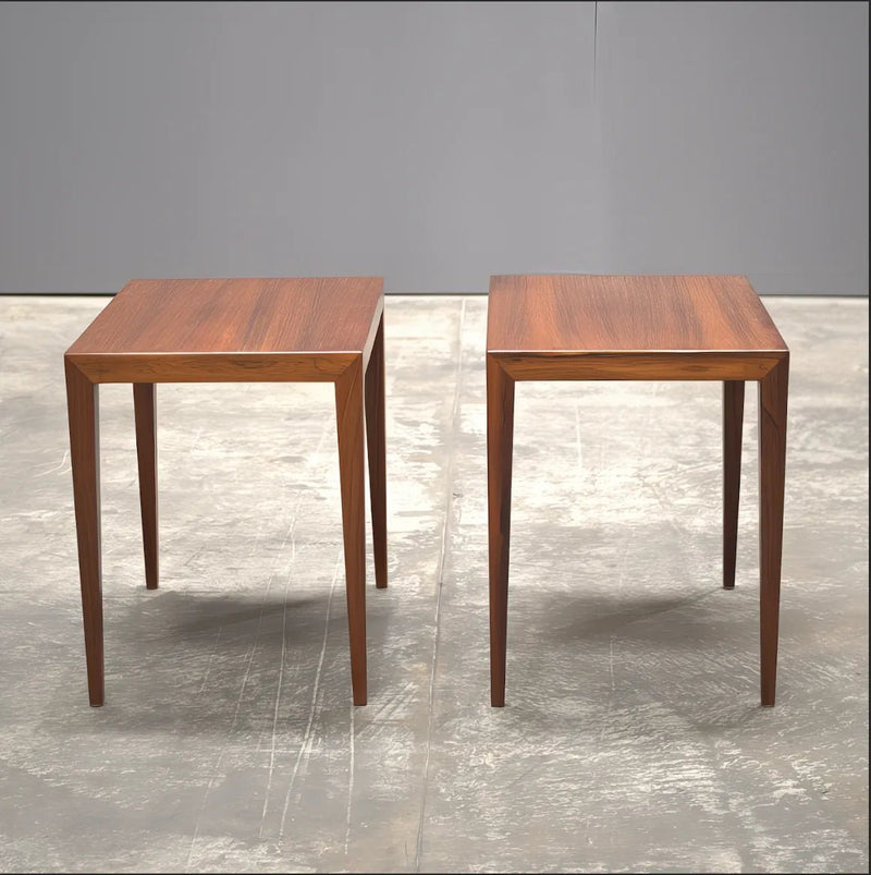 1960s Rosewood side table by Severin Hansen for Haslev Møbelsnedker - REHAUS - Haslev Mobelsnedkeri