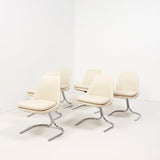 1970s Vintage Chrome Cantilever Dining Chairs - REHAUS - 1970's