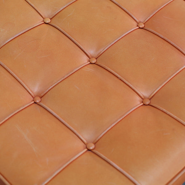 Knoll Barcelona Chairs and Footstool by Ludwig Mies van der Rohe