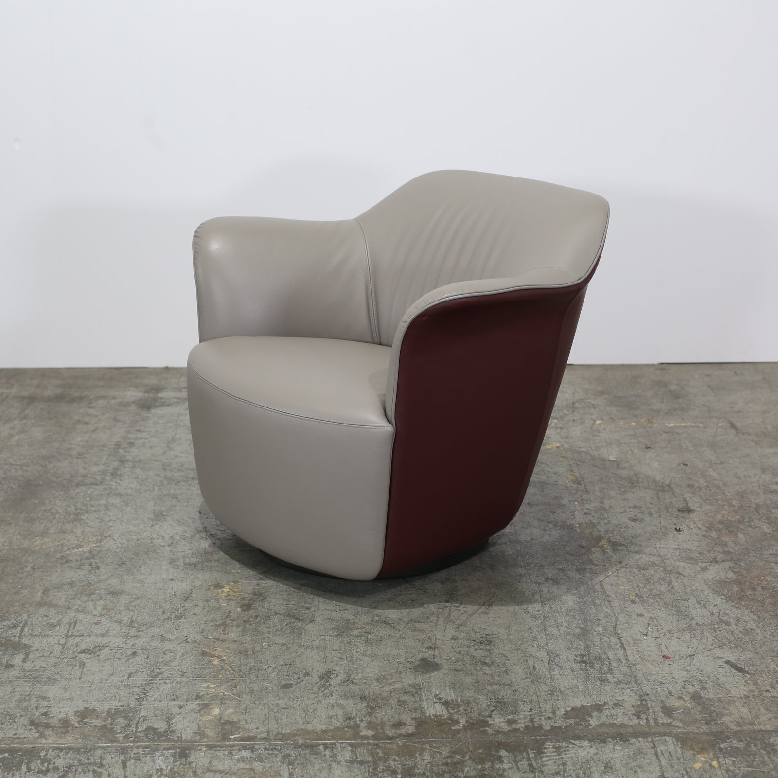 Poltrona Frau Aida Swivel Armchairs by Roberto Lazzeroni, Set of Four