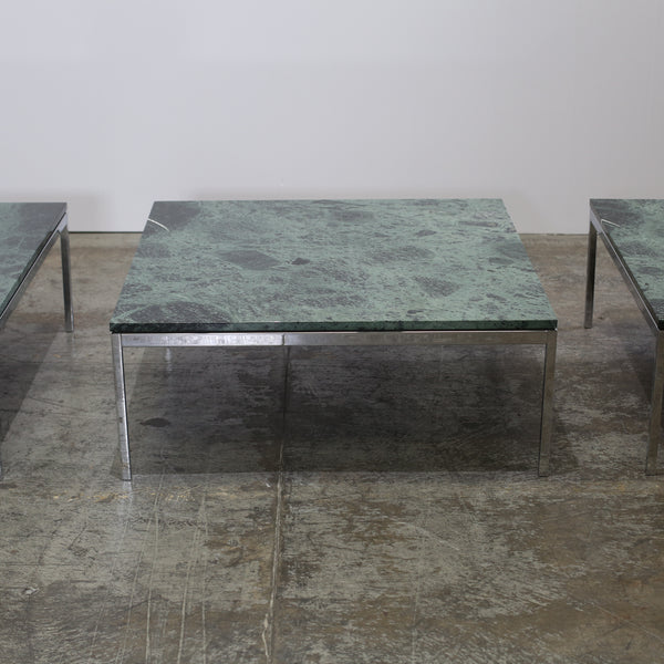 Florence Knoll Coffee Table with Verde Alpi Marble Top
