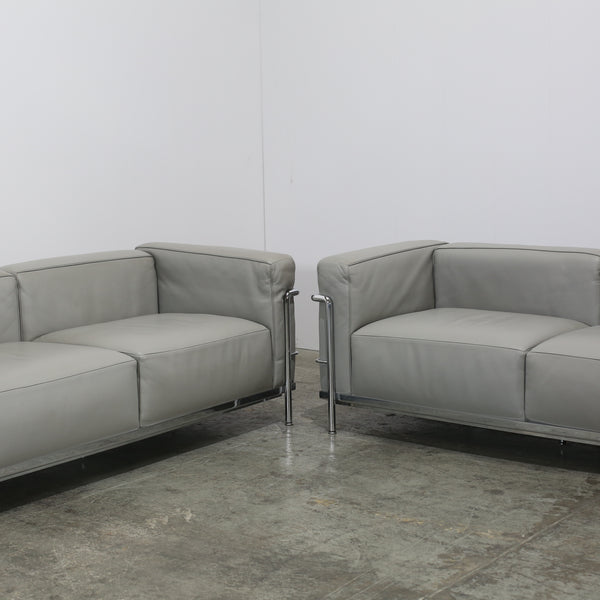 Cassina 3 Fauteuil Grand Confort Sofas, Set of Two