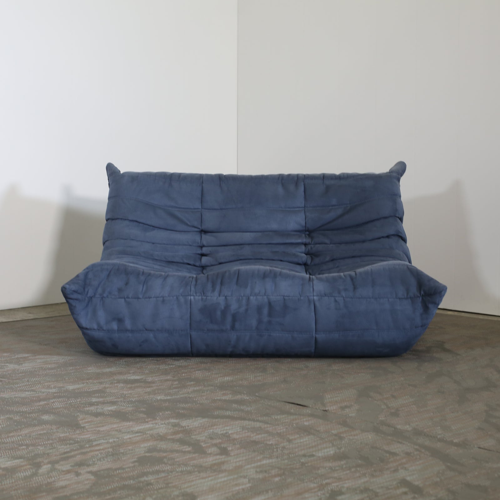 Ligne Roset Two Seater Blue Togo by Michel Ducaroy