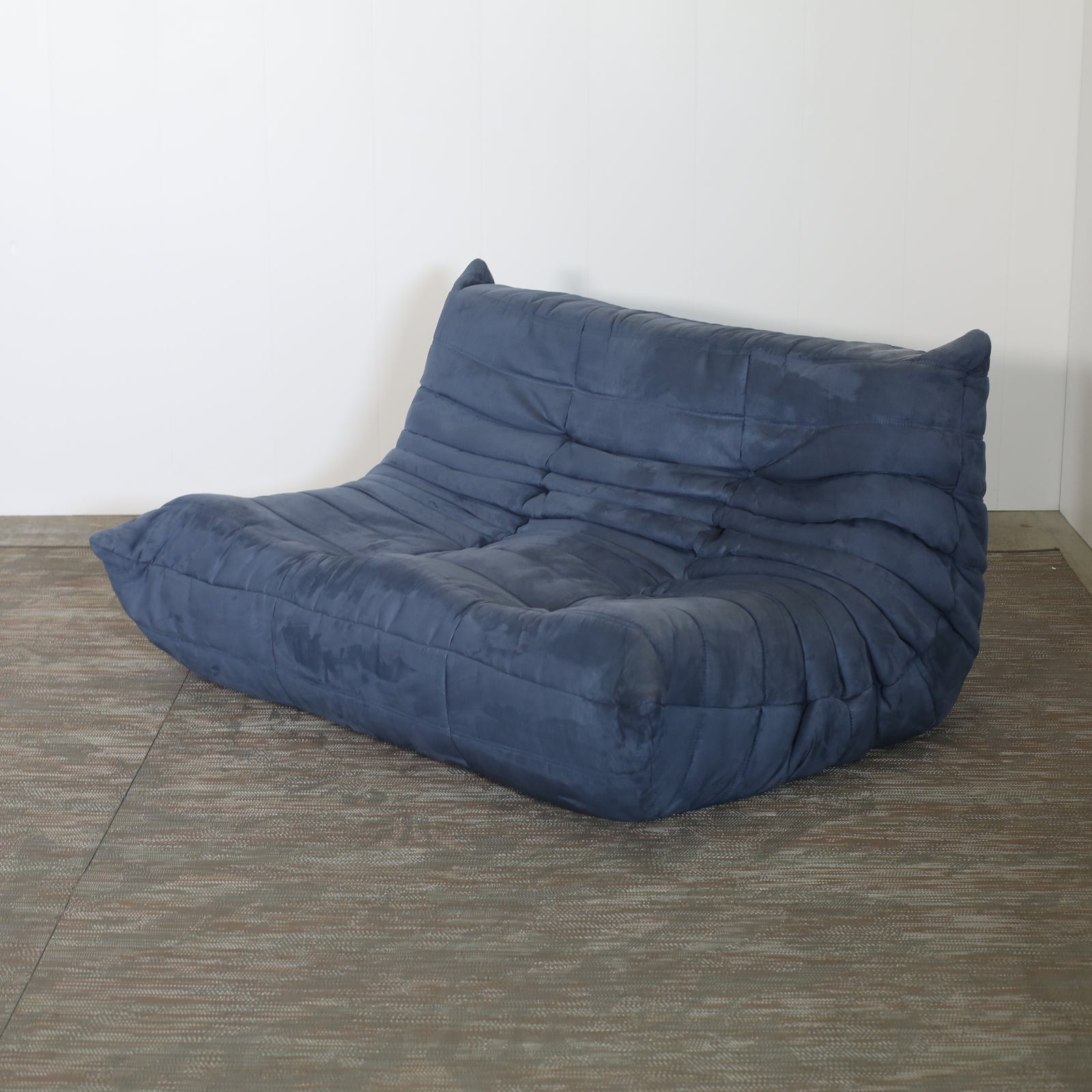 Ligne Roset Two Seater Blue Togo by Michel Ducaroy