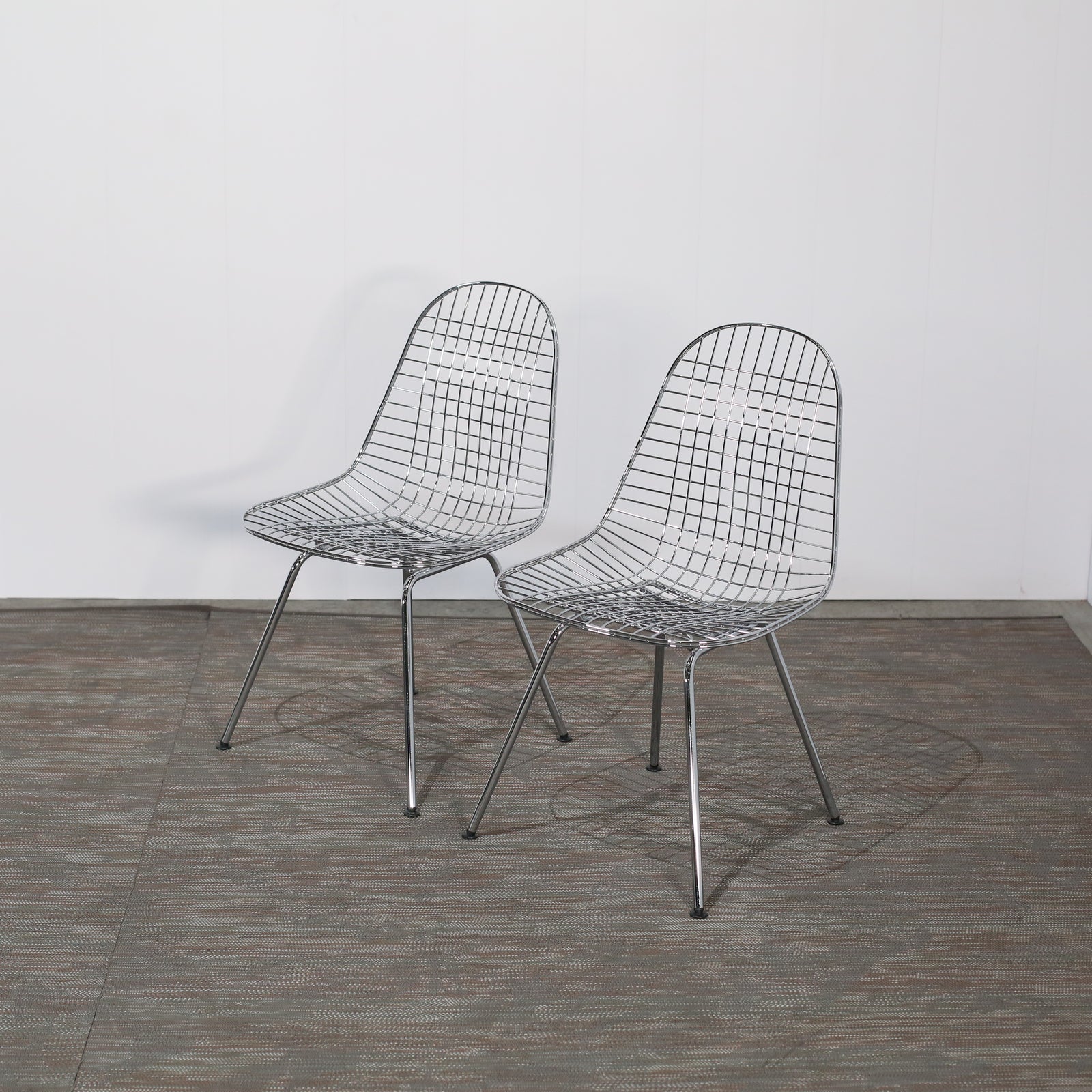 Vitra DKX Wire Chairs by Eames, Set of Two