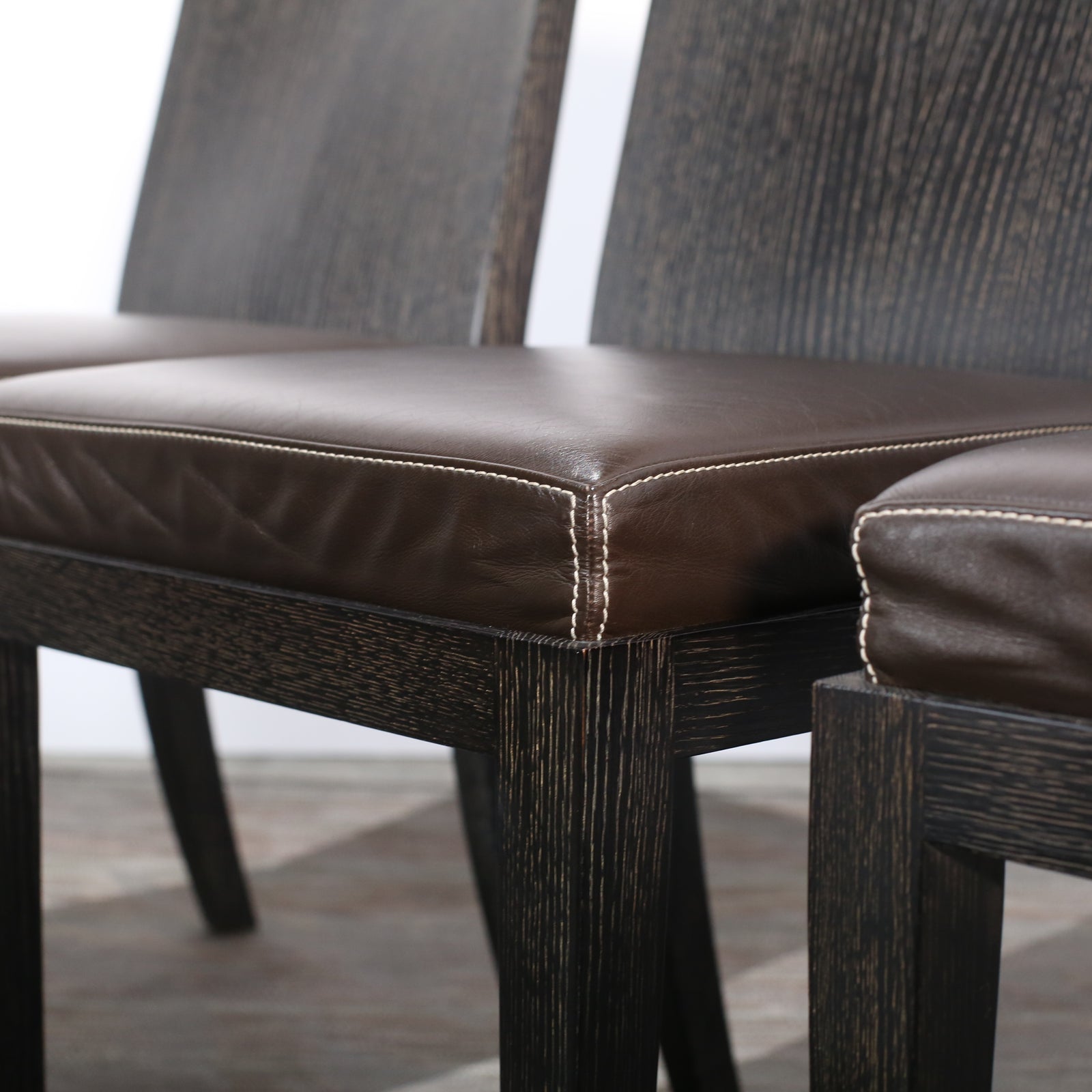 Hermès Reeditions Dining Chairs by Jean-Michel Frank, Set of Eight