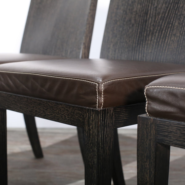 Hermès Reeditions Dining Chairs by Jean-Michel Frank, Set of Eight