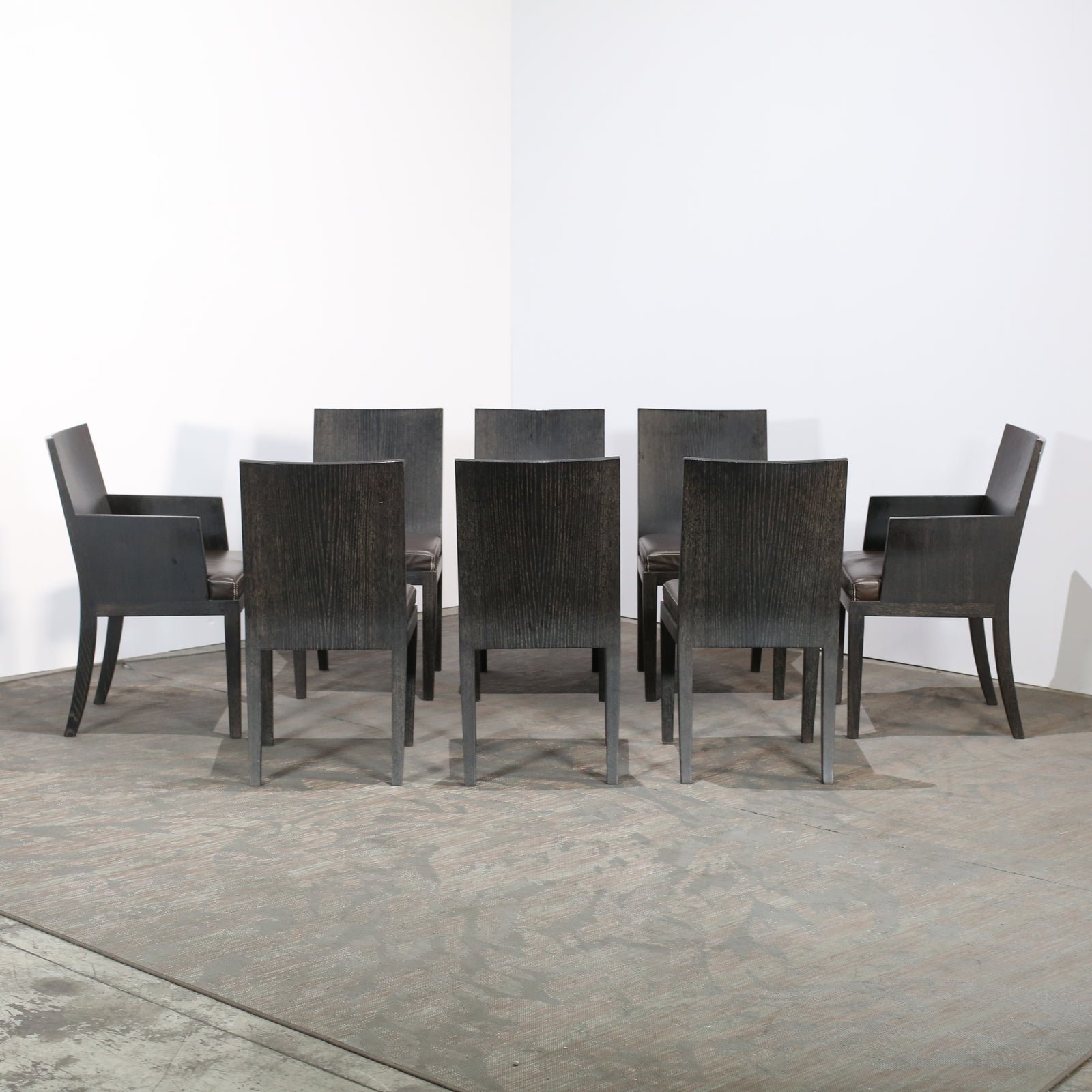 Hermès Reeditions Dining Chairs by Jean-Michel Frank, Set of Eight