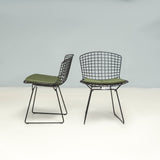 Knoll by Harry Bertoia Black & Green Bertoia Side Dining Chairs, Set of 2