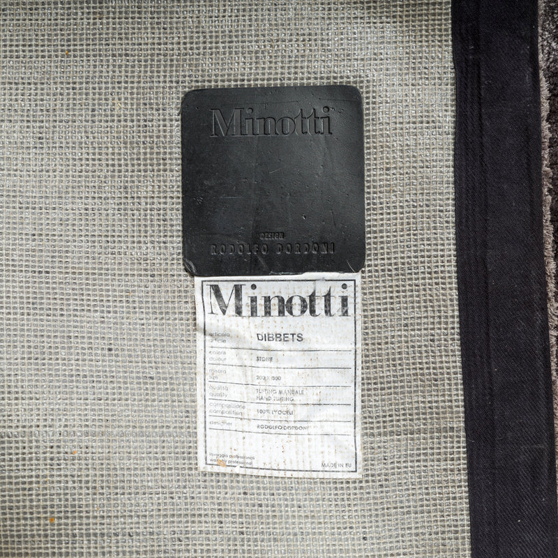 Minotti by Rodolfo Dordoni Grey Dibbets Rug, 300cm x 200cm