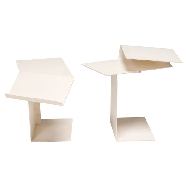 Konstantin Grcic for Classicon Diana B White Side Tables, Set of 2
