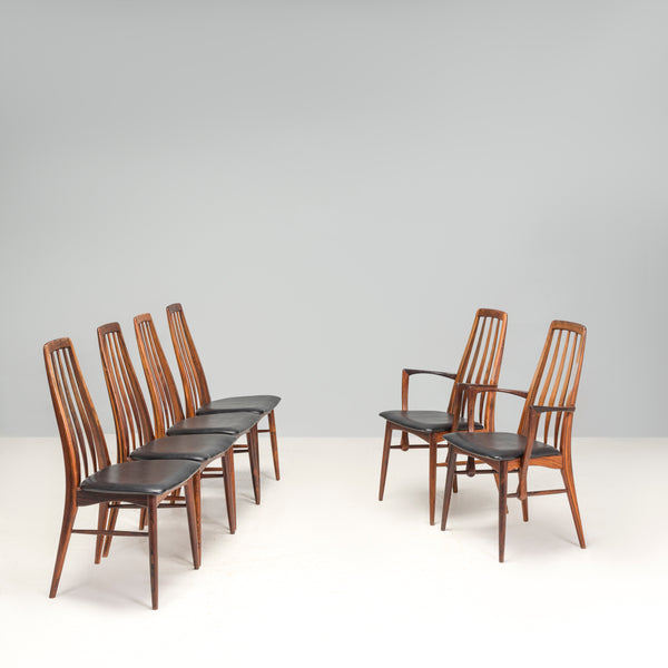 Koefoed Hornslet Eva Rosewood Dining Chairs by Niels Koefoed