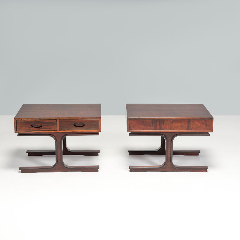 Gianfranco Frattini for Bernini Rosewood Bedside Tables, 1960s, Set of 2