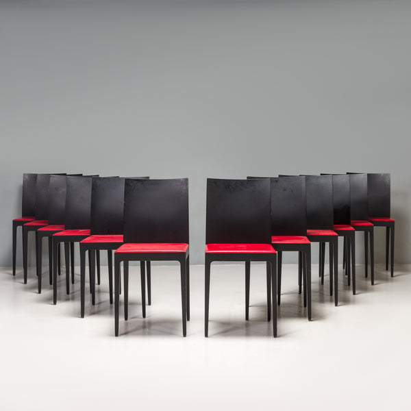 Crassevig by Ludovica & Roberto Palomba Anna R Black Oak Dining Chairs Set of 12