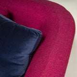 Minotti by Rodolfo Dordoni Purple Fabric Seymour Low 02 Semi Round Sofa