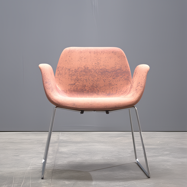 Koleksiyon Halia Shell Chair by Studio Kairos in Patterned Fabric