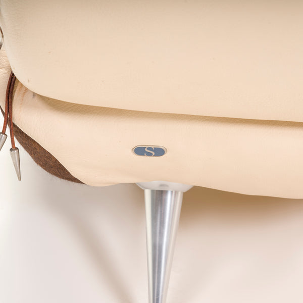 De Sede DS-102 Leather Pony Hide Three Seater Curved Sofa By Mathias Hoffmann