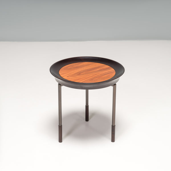 Giorgetti by Antonello Mosca Athene Round Wooden Side Table