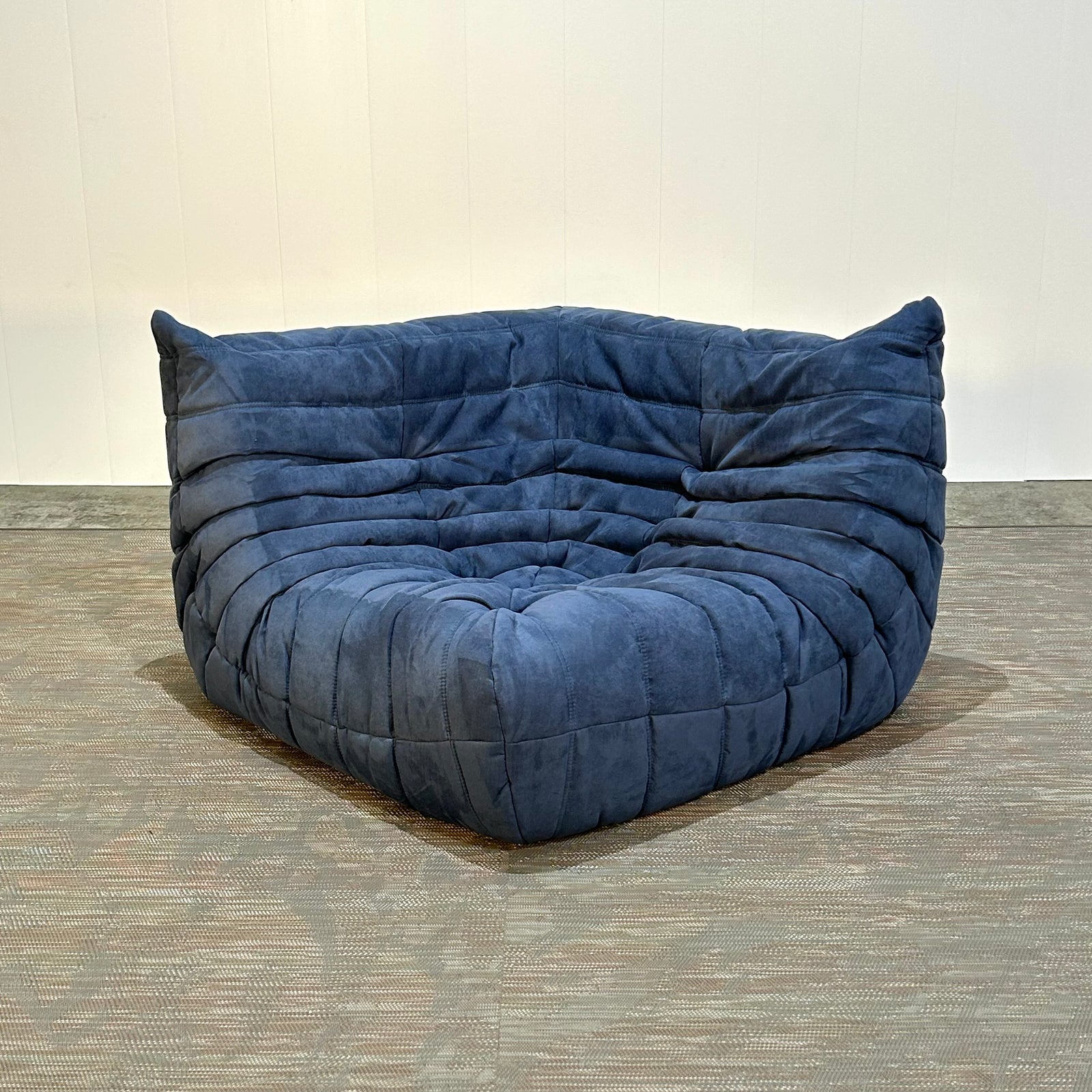 Ligne Roset by Michel Ducaroy Togo Blue Modular Sofa, Set of Three