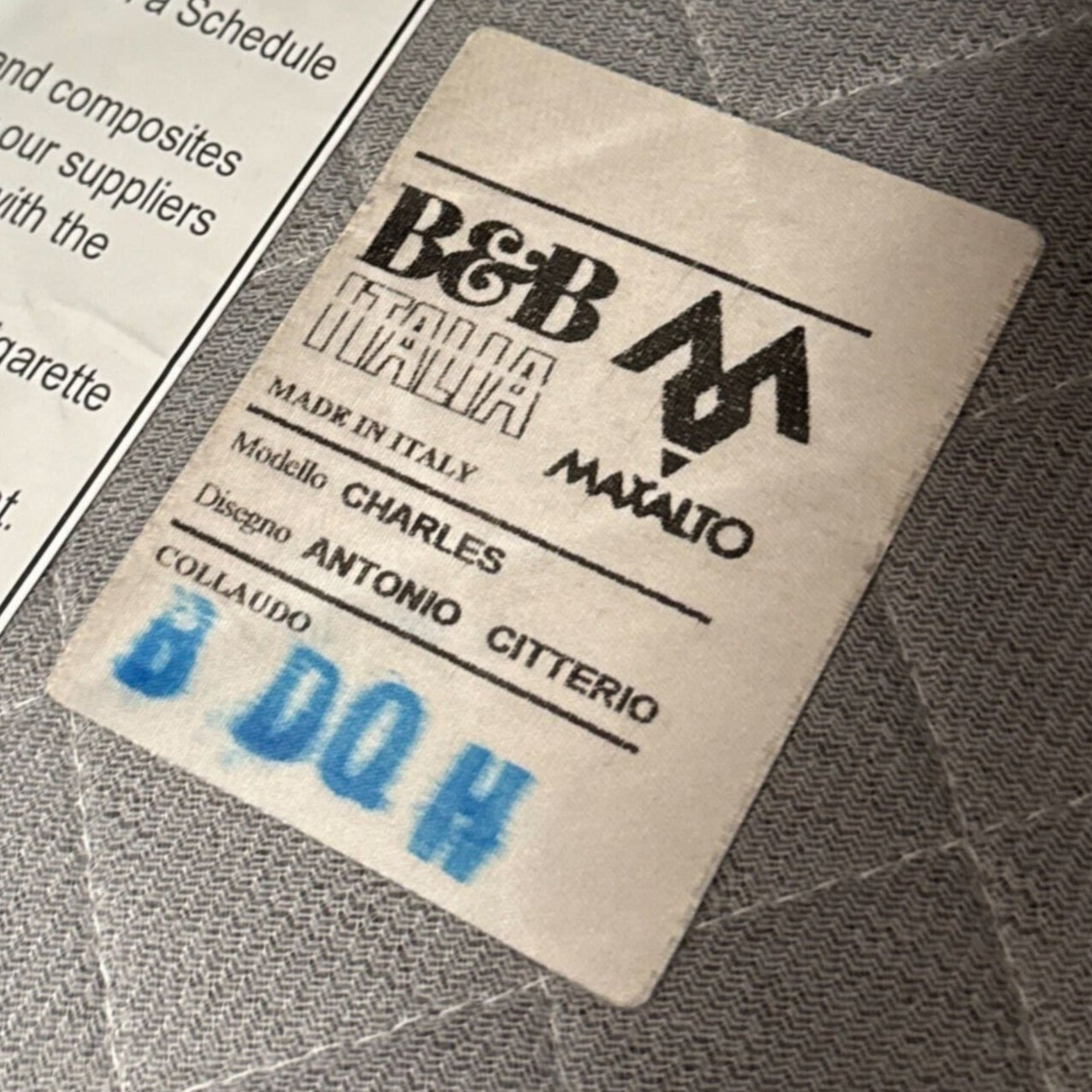 B&B Italia Charles Chaise Longue by Antonio Citterio