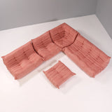 Ligne Roset by Michel Ducaroy Togo Pink Sofa, Set of 5