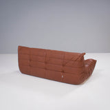 Ligne Roset by Michel Ducaroy Togo Brown Leather Modular Sofa,  Set of 3