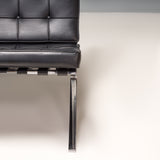 Ludwig Mies Van der Rohe & Lilly Reich by Knoll Black Leather Barcelona Chair