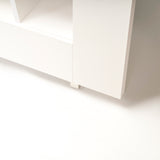 Ligne Roset By Peter Maly Lines Sloping Shelving Bookcase, White Glossy Lacquer