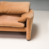 Cassina by Vico Magistretti Maralunga Tan Two-Seater Sofa