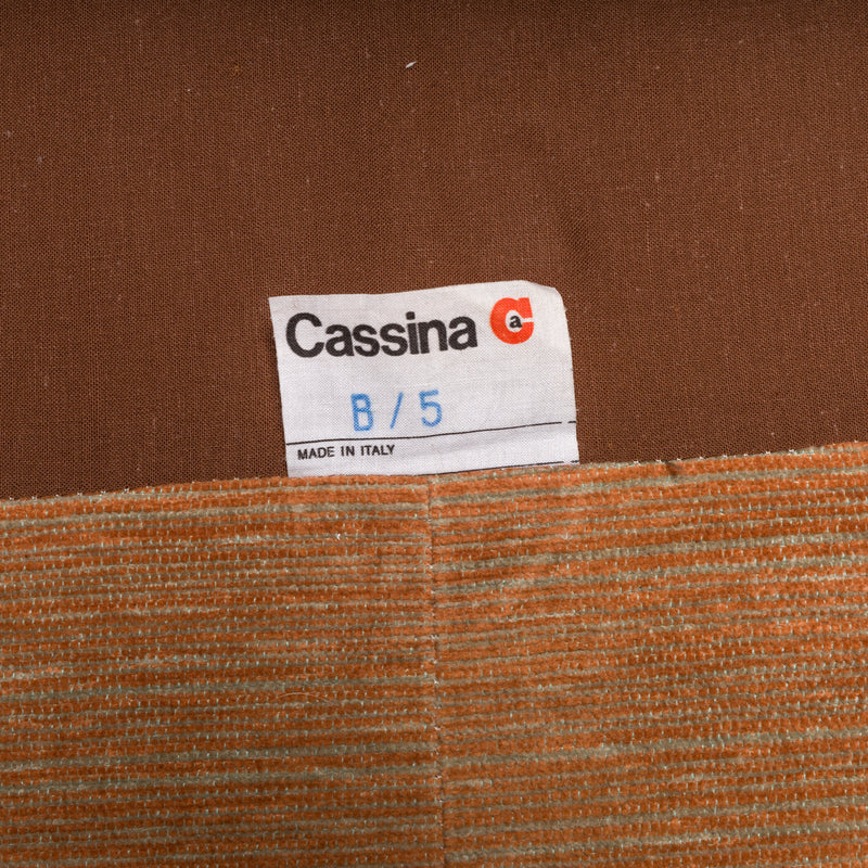 Cassina by Vico Magistretti Maralunga Tan Two-Seater Sofa