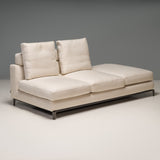 Rodolfo Dordoni for Minotti Andersen White Fabric Armless Sofa