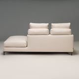 Rodolfo Dordoni for Minotti Andersen White Fabric Armless Sofa