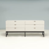 Minotti by Rodolfo Dordoni  White Lacquer Harvey Chest of Drawers