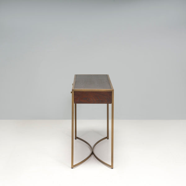 Liang & Eimil Brown Ash And Brass Rivoli Console Table