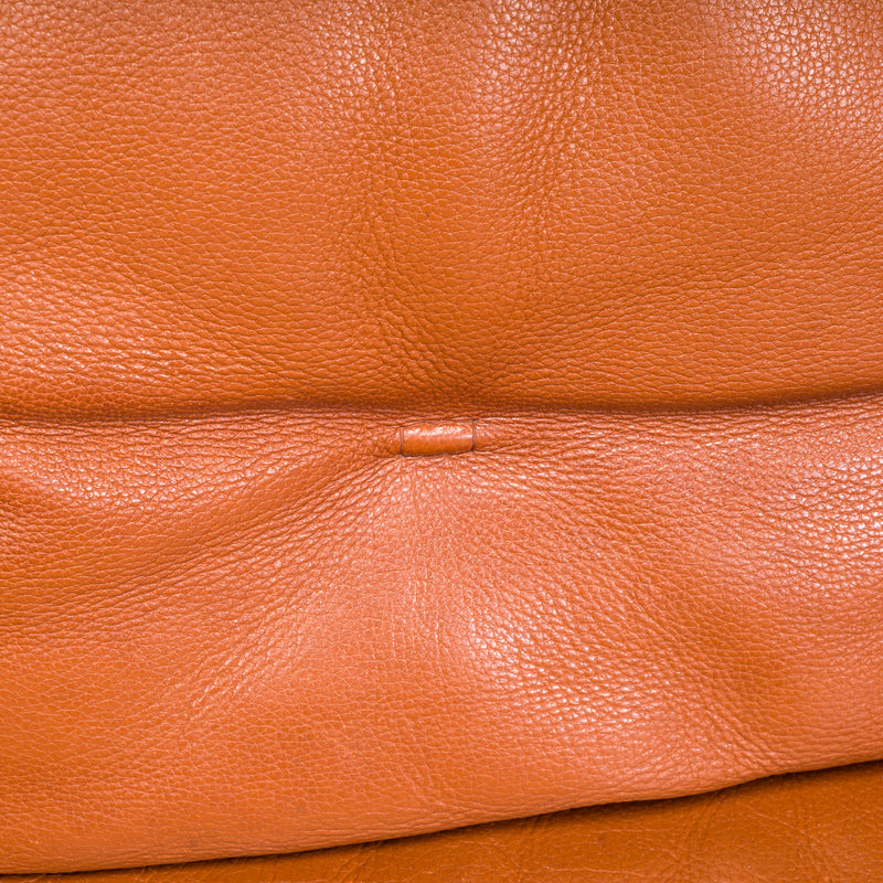 Roche Bobois Brown Leather Sofa, Three Seater