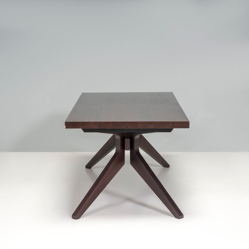 Matthew Hilton for Case Furniture Dark Stained Oak Cross Extending Dining Table