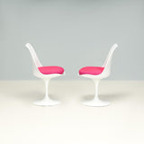 Knoll by Eero Saarinen White Tulip Side Chairs, Set of 2