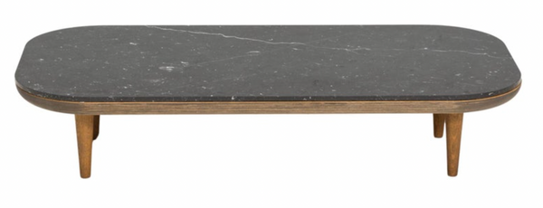 &Tradition By Space Copenhagen Polished Nero Marquina Marble Fly Coffee Table