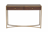 Liang & Eimil Brown Ash And Brass Rivoli Console Table