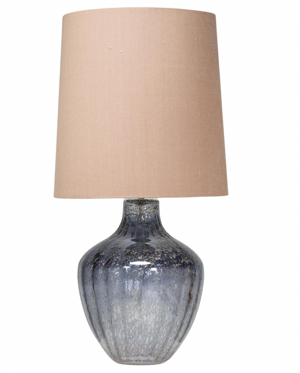 Heathfield & Co Vivienne Medium Blue Glass Table Lamp