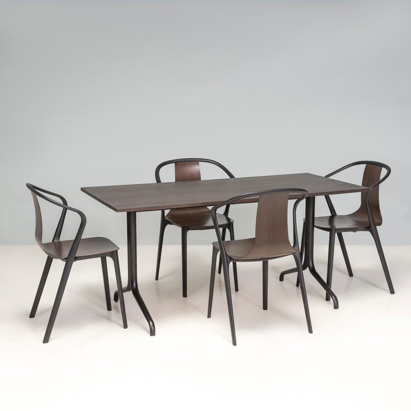 Ronan & Erwan Bouroullec for Vitra Dark Oak Belleville Dining Chairs, Set of 4
