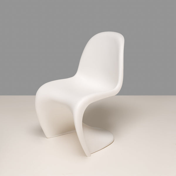 Mid-Century Vitra by Verner Panton White Panton Dining Chair