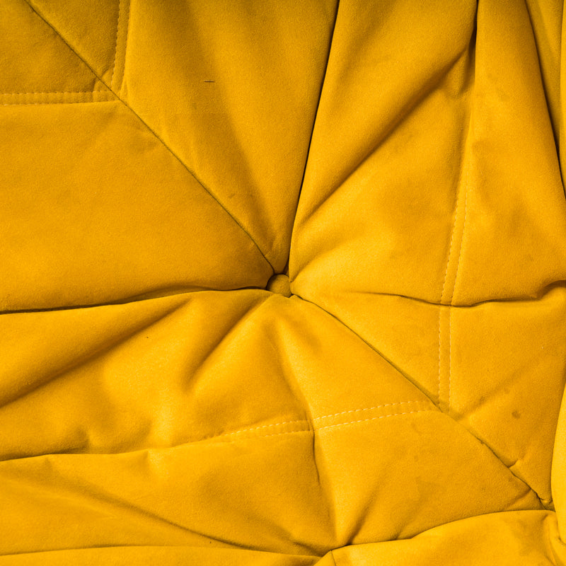 Ligne Roset by Michel Ducaroy Togo Yellow Alcantara Modular Sofas, Set of 5