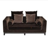 Antonio Citterio for B&B Italia Maxalto Brown Velvet Two Seat Sofa, 2013 - REHAUS - Antonio Citterio