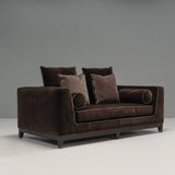 Antonio Citterio for B&B Italia Maxalto Brown Velvet Two Seat Sofa, 2013 - REHAUS - Antonio Citterio