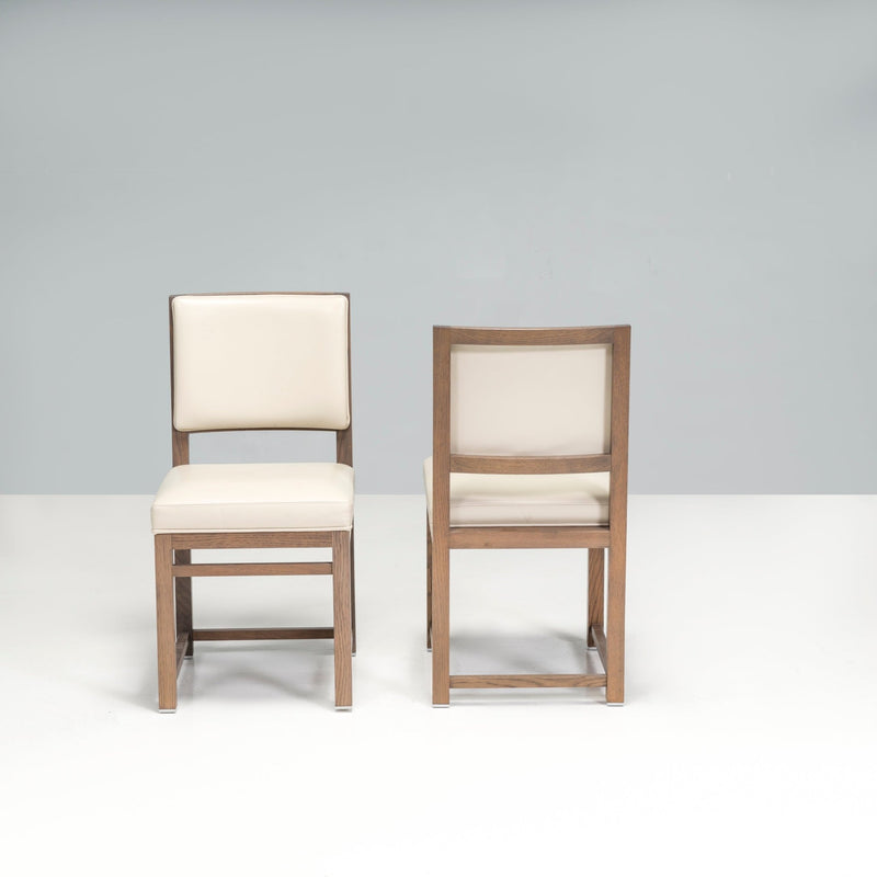 Antonio Citterio for Maxalto Musa Oak & Leather Dining Chairs, Set of 2 - REHAUS - Max Alto