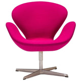 Arne Jacobsen for Fritz Hansen Purple Swan Swivel Armchair - REHAUS - arne jacobsen