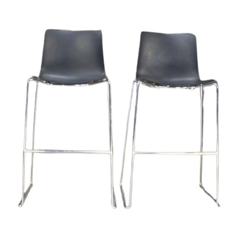 Arper Catifa 46 Black Bar Stools, Set of 2 - REHAUS - Arper