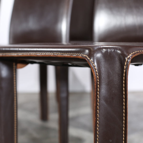 Arper Leather Dining Chairs, Set of Six @ REHAUS