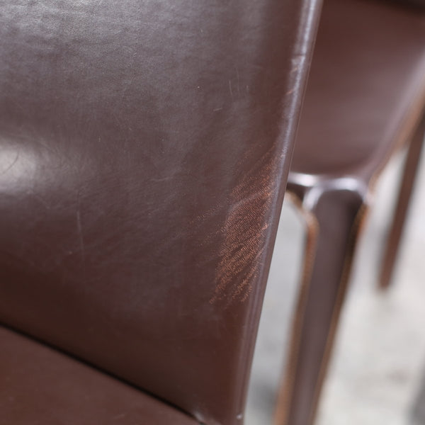 Arper Leather Dining Chairs, Set of Six @ REHAUS